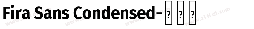 Fira Sans Condensed字体转换